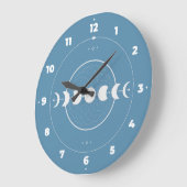 Horloge Murale Phase Lunaire (Angle)