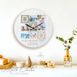 Horloge murale photo de Fête des pères Rustique pe<br><div class="desc">Offrez à papa le cadeau de souvenirs intemporels avec notre chaleureux Personnalisé Fête des pères Rustique Photo Mur Horloge! Cette horloge murale unique allie une esthétique rustique charmante à une touche profondément personnelle, ce qui en fait un cadeau de Fête des pères inoubliable qu'il chérira pendant des années. Cette horloge...</div>