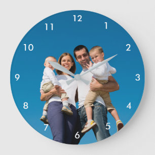 Horloge murale photo personnalisée