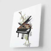 Horloge murale piano (Angle)