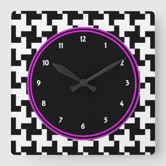 Horloge murale Pied de Poule (Recto)