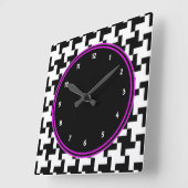 Horloge murale Pied de Poule (Angle)