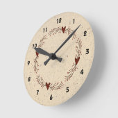 Horloge murale Pip Berry Hearts (Angle)