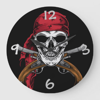 Horloge murale pirate
