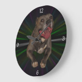 Horloge murale Pitbulle (Angle)