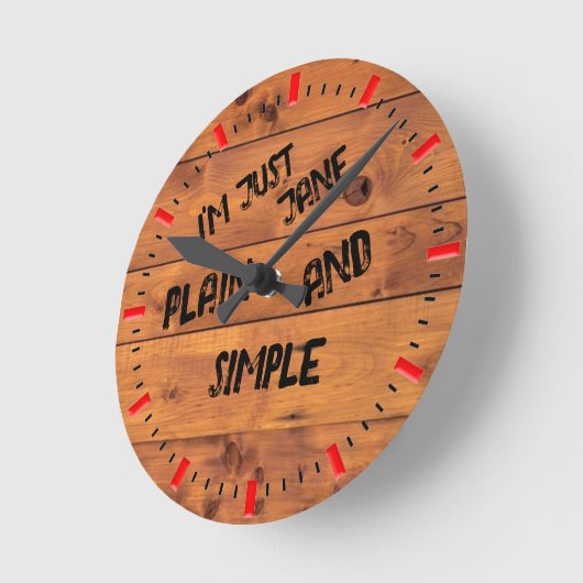 horloge murale 'Plain Jane' (Angle)