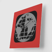 Horloge murale "Planète Terre" (Angle)