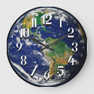 Horloge murale Planète Terre