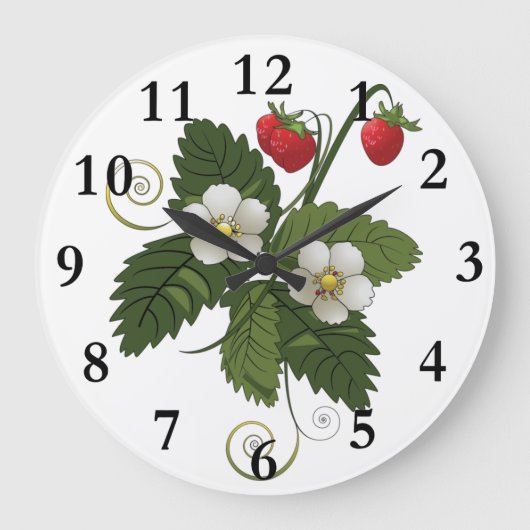 Horloge murale Plante fraise (Recto)