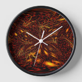Horloge murale Plasma Fire (Recto)