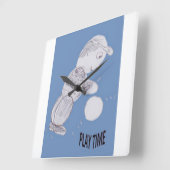 Horloge murale Playtime Square (Angle)