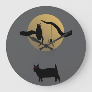 Horloge murale pleine lune ensorcelée
