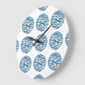 Horloge murale Pois d'impression Zebra (Angle)