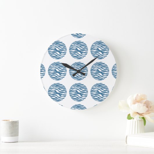 Horloge murale Pois d'impression Zebra (Maison)