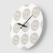 Horloge murale Pois d'impression Zebra (Angle)