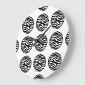 Horloge murale Pois d'impression Zebra (Angle)