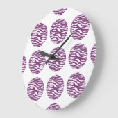 Horloge murale Pois d'impression Zebra (Angle)