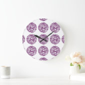Horloge murale Pois d'impression Zebra (Maison)