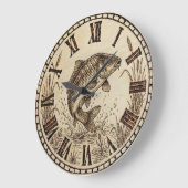 Horloge murale poisson (Angle)