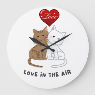 Horloge murale pour amoureux de chats