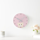 Horloge murale pour chambre de bébé ourson mignon (Maison)