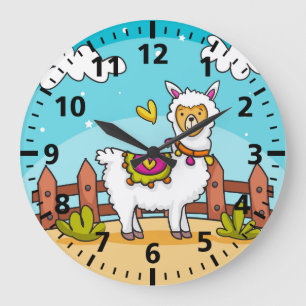Horloge murale pour chambre d'enfant licorne migno