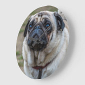 horloge murale pour chien carlin (Angle)