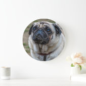 horloge murale pour chien carlin (Maison)