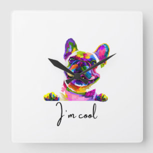 horloge murale pour chien pop