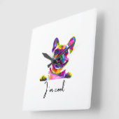 horloge murale pour chien pop (Angle)