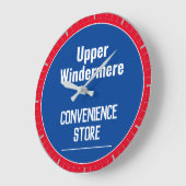 Horloge murale pour commerçants locaux (Angle)