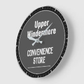 Horloge murale pour commerçants locaux (Angle)