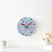 Horloge murale pour enfants avec de jolis insectes (Maison)