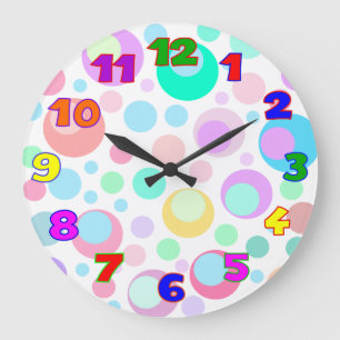 horloge murale pour enfants, chambre pour enfants