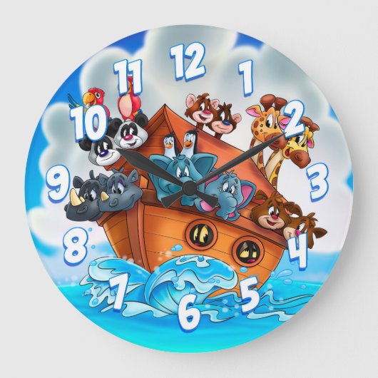 Horloge murale pour enfants Noah (Recto)