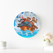 Horloge murale pour enfants Noah (Maison)