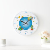 horloge murale pour la pièce d'enfants (Maison)