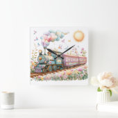 Horloge murale pour nurserie fantaisiste (Maison)