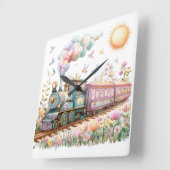 Horloge murale pour nurserie fantaisiste (Angle)