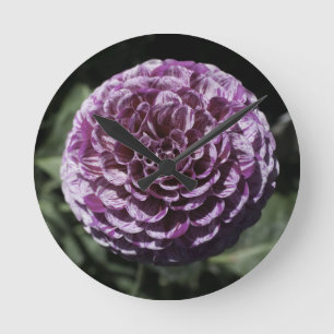 Horloge murale pourpre Dahlia