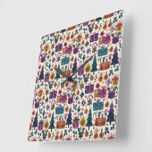 Horloge murale Primitive Folk Art (Angle)