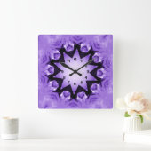 Horloge murale Purple Hearts (Maison)