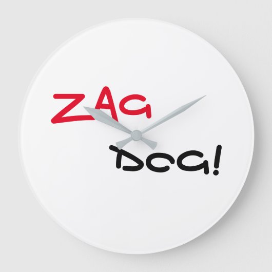 Horloge murale quartz Cool Zag Dog (Recto)