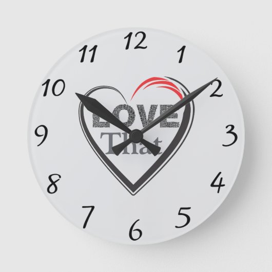 Horloge Murale Que J'Aime (Recto)
