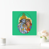Horloge murale Radha Krishna (Maison)