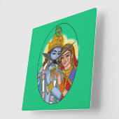 Horloge murale Radha Krishna (Angle)