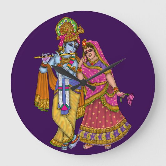 Horloge murale Radha Krishna (Recto)