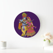 Horloge murale Radha Krishna (Maison)