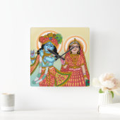 Horloge murale Radha Krishna (Maison)