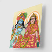 Horloge murale Radha Krishna (Angle)